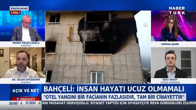 78 kişinin ölümünden kim sorumlu? Bolu'daki yangın faciasında cevapsız kalan sorular neler? Yangın yönetmelikleri ne söylüyor? Hukukçu Dr. Rezan Epözdemir #AçıkveNet'te değerlendirdi.