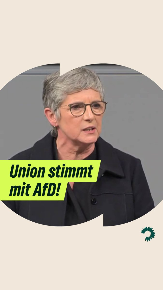 Erstmals in der Geschichte der Bundesrepublik wurde heute von der Union eine Mehrheit im Bundestag durch die Zusammenarbeit mit Rechtsextremisten gebildet. Wir kämpfen: Für Demokratie, Rechtsstaatlichkeit & unsere Verfassung. Britta Haßelmann 👇