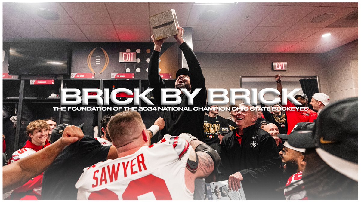 𝗕𝗿𝗶𝗰𝗸 𝗯𝘆 𝗕𝗿𝗶𝗰𝗸 🧱🏆 The Foundation of the 2024 National Champion Ohio State Buckeyes