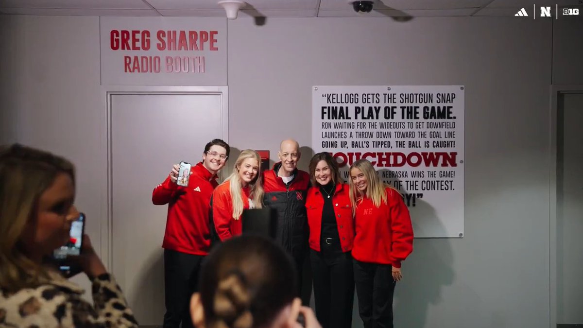 Dedicated to the ultimate Husker and the voice that will forever be synonymous with Nebraska Athletics. Introducing the Greg Sharpe Radio Booth.