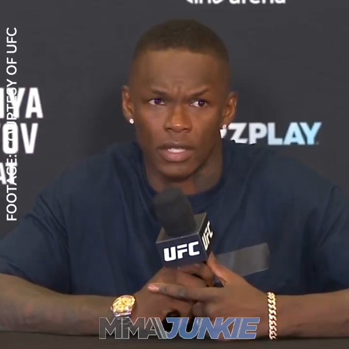 "God forbid, if I lose my next 10 fights, it wouldn't affect my legacy." Israel Adesanya is confident in his position as the "old dog" before #UFCSaudiArabia.