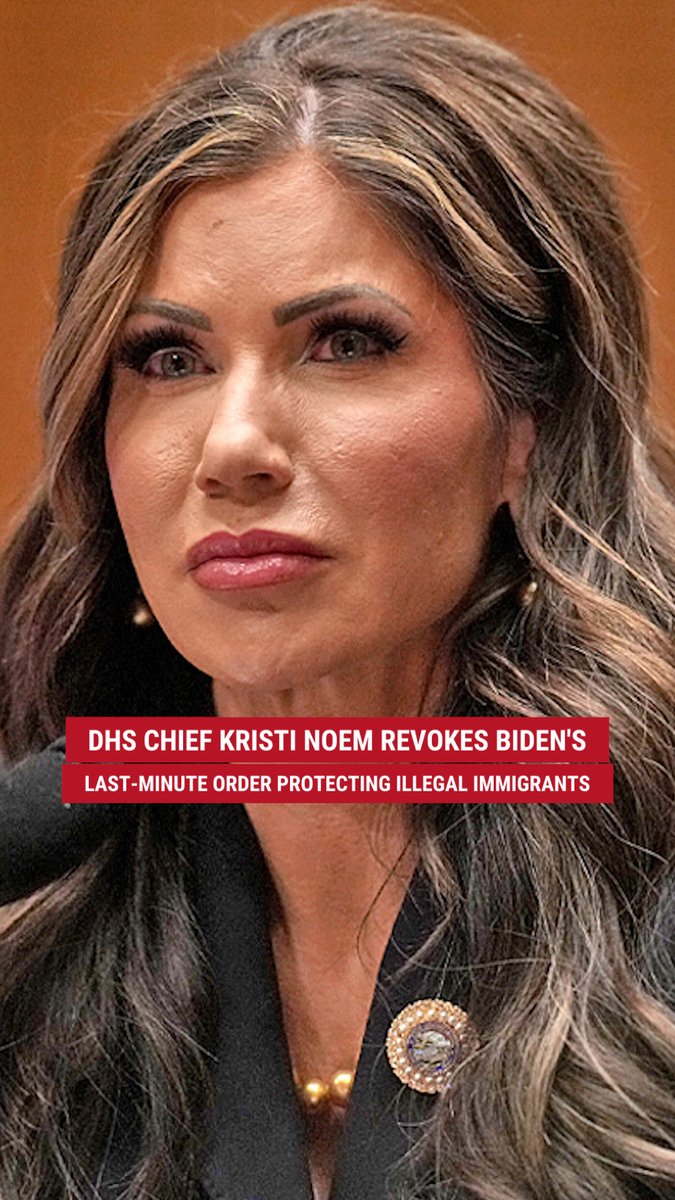 EXCLUSIVE: @sec_noem tells FOX & Friends about the executive order while slamming predecessor Alejandro Mayorkas for tying the Trump administration’s hands with an order granting Venezuelan migrants temporary protected status, allowing them to 'stay here and violate the laws.'