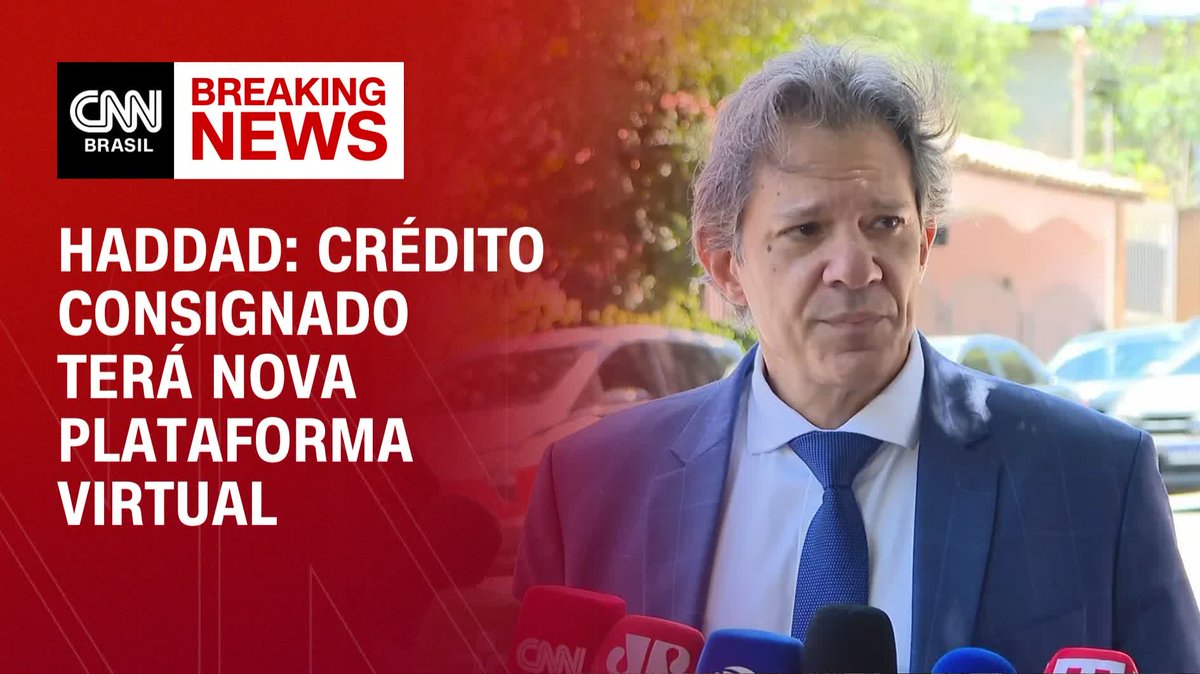 O ministro da Fazenda, Fernando Haddad (PT), falou com jornalistas em Brasília depois da reunião com o presidente Lula (PT) e líderes dos maiores bancos do Brasil. Haddad anunciou que o crédito consignado terá uma nova plataforma virtual. #CNNBrasil360º
