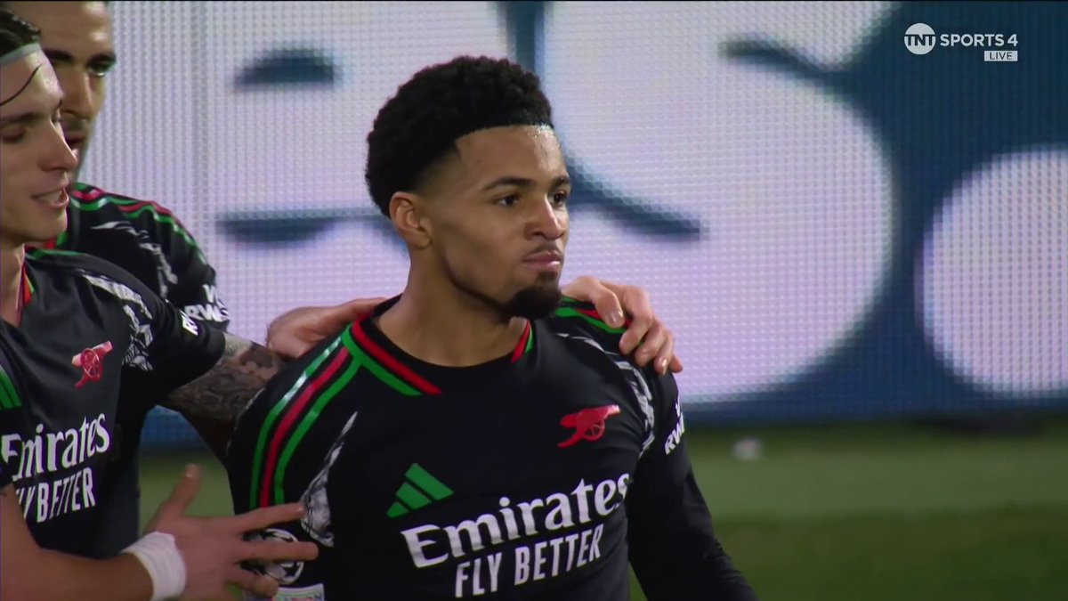 🌟 Ethan Nwaneri is 𝐒𝐏𝐄𝐂𝐈𝐀𝐋 🌟 The 17-year-old scores a sensational goal on first Champions League start to give Arsenal the lead 🔴👏 📺 TNT Sports &amp; discovery+ UK