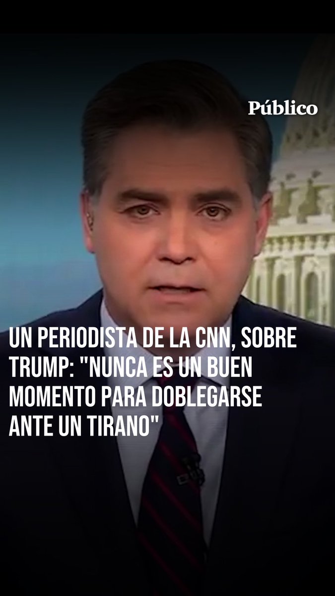 Las palabras del periodista de la CNN, Jim Acosta, sobre Trump: "Nunca es un buen momento para doblegarse ante un tirano"