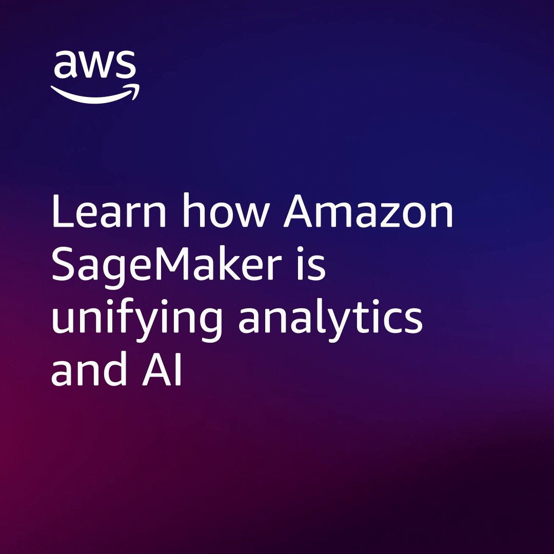 Analytics meets AI: The great data convergence is here! 📈🤝 Amazon SageMaker unifies your data journey - from analytics to #generativeAI. From breaking down data silos to enabling seamless collaboration, we're helping data professionals evolve. #AWS 👉