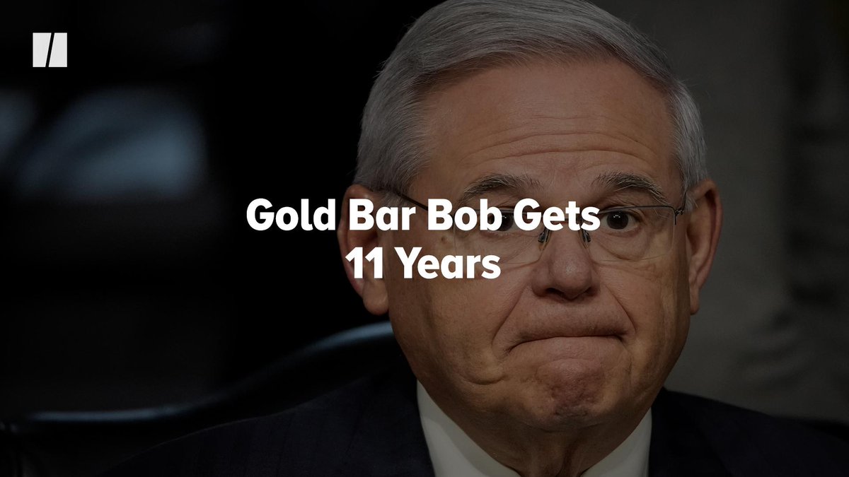 The disgraced former U.S. Sen. Bob Menendez was sentenced to 11 years in prison after he got busted for taking bribes in cash and gold bars.