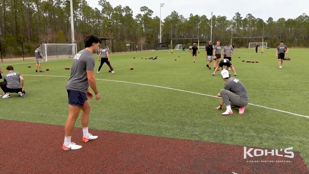 NFL Prospect Caden Davis (Ole Miss Football) was locked in last week in prep for the Panini Senior Bowl. #KohlsTraining