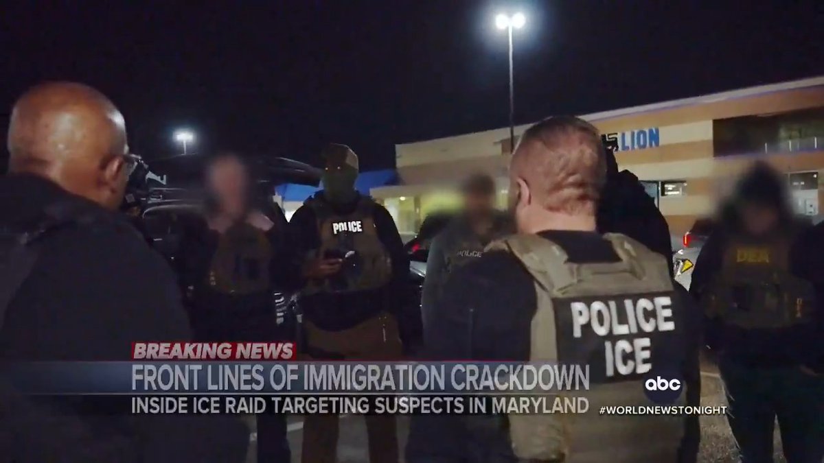 Pres. Trump says he plans to sign an executive order to permit the use of Guantanamo Bay as a facility for 30,000 migrants. Pierre Thomas reports and shares an inside look at the frontlines of an immigration raid that unfolded outside Baltimore, Maryland.