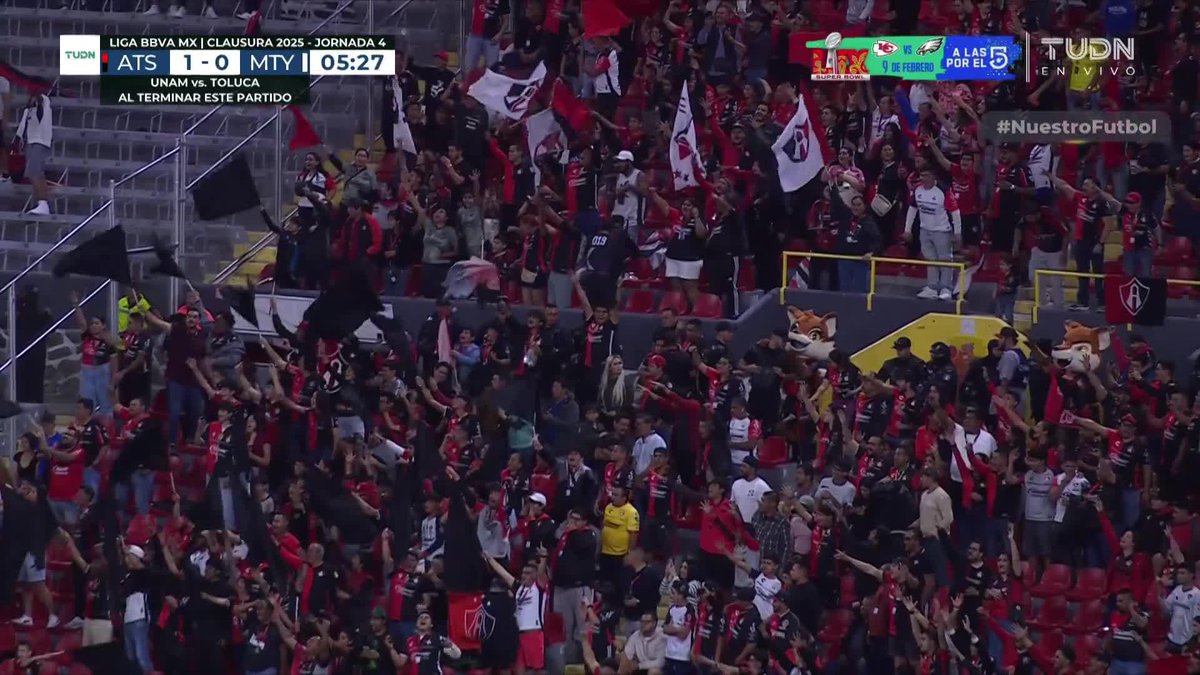¡Explota el Jalisco! Atlas se abre el marcador frente a Monterrey 🦊 Atlas 1-0 Rayados 🤠 🔴 EN VIVO 🇲🇽 Canal 5 🇺🇸 TUDN #NuestroFutbol