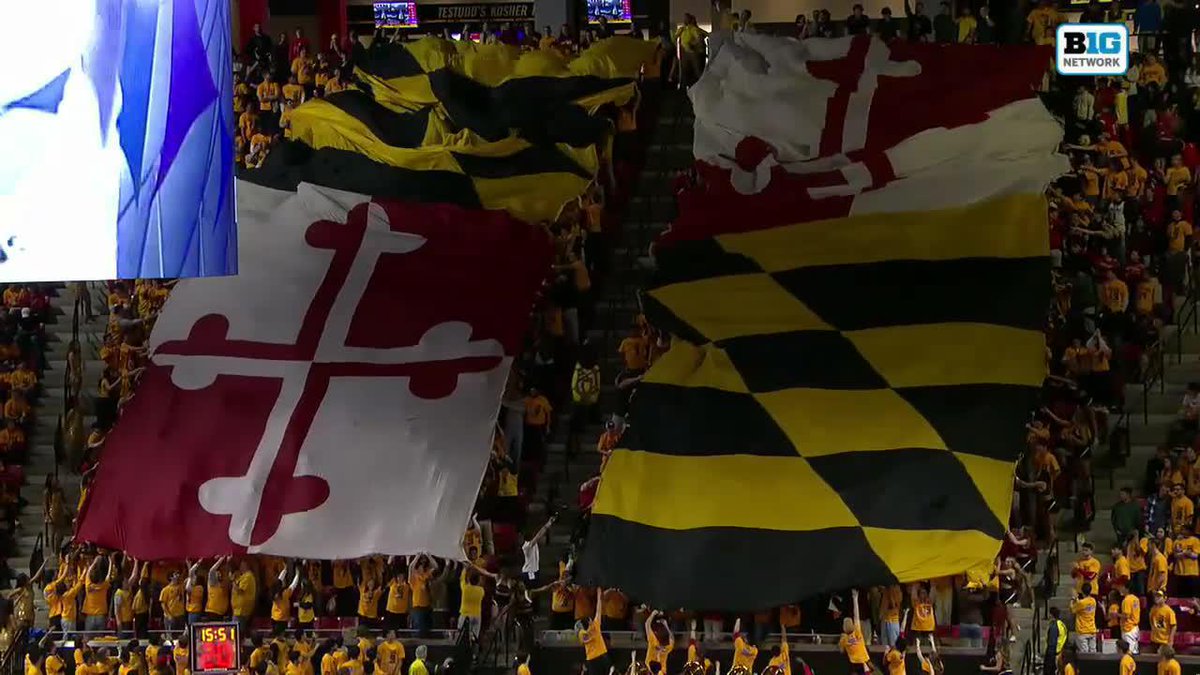 Maryland student section. Back.