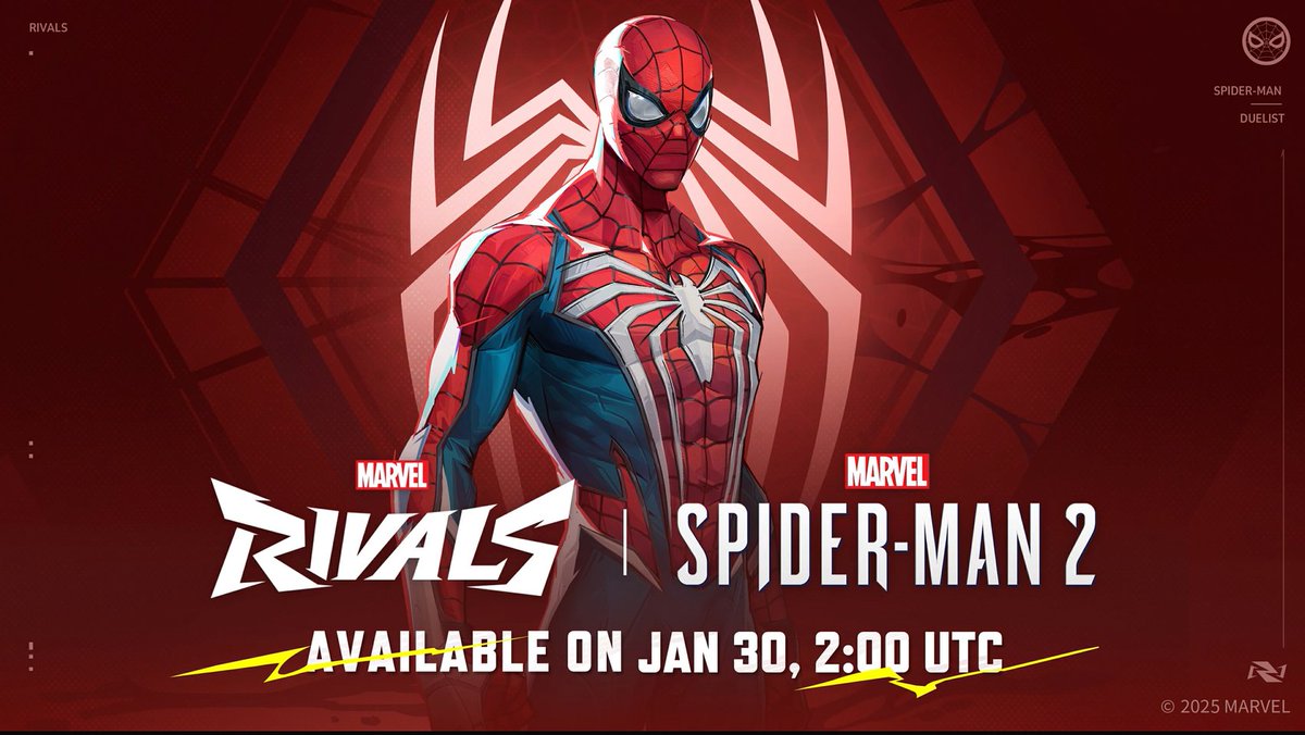 #MarvelRivals is bringing you the iconic costume from Marvel's Spider-Man 2! 🕷️ To celebrate the arrival of #SpiderMan2PC, channel your inner hero while soaring above the cityscape or battling foes in epic showdowns.