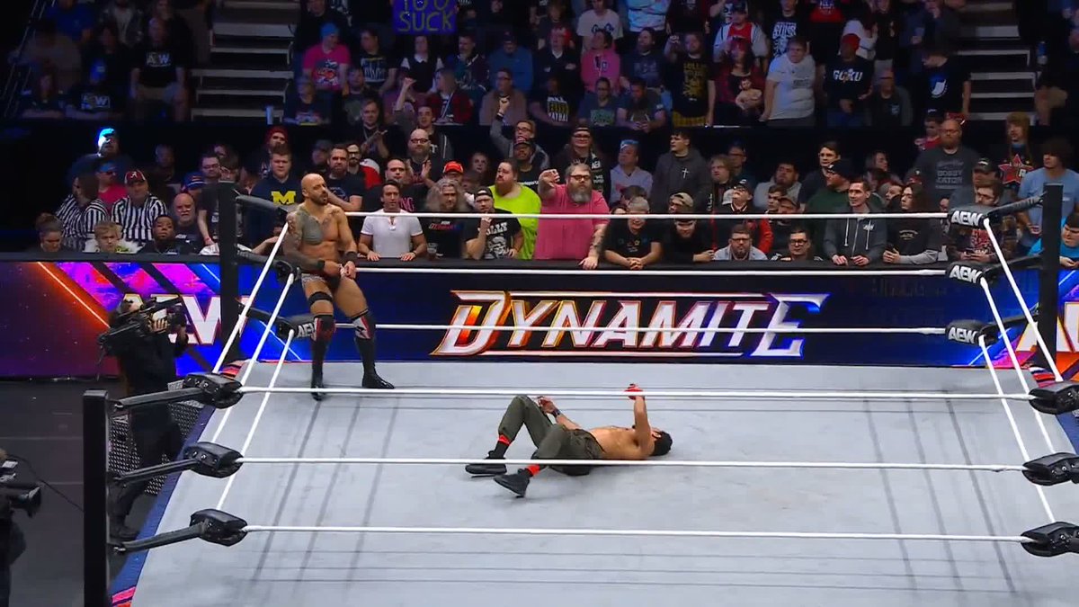 Swerve Strickland is here, but Ricochet still has the scissors! Watch #AEWDynamite LIVE on TBS Network & @SportsOnMax Lightskin Kingpin | AR FOX | @SwerveConfident
