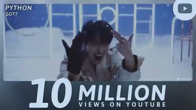 “PYTHON” music video has now surpassed 10 million views on YouTube. GOT7 - PYTHON — GOT7 GOT7 (갓세븐) #GOT7 #갓세븐 #GOT7_PYTHON