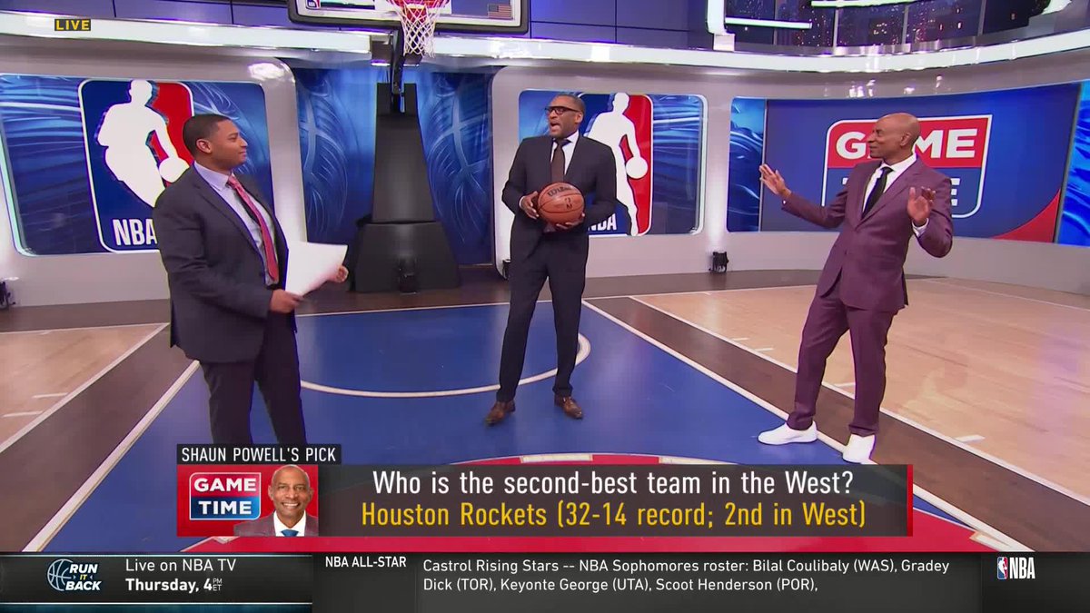 Are the Houston Rockets the second-best team in the West? 🤔 Shaun Powell chimed in on GameTime as the competition looks to start heating up down the stretch 🔥