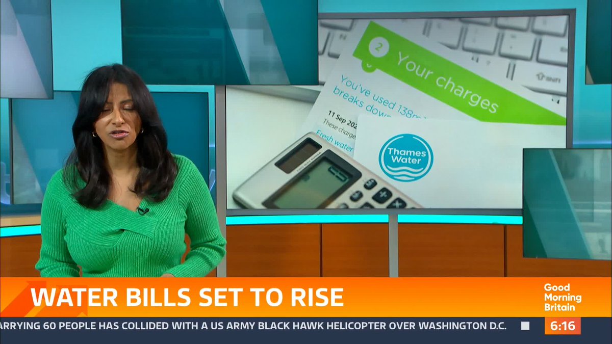 Households in England and Wales will see an average £123 or 26% increase to their yearly water bill from 1st April, according to the industry body Water UK. It means the average bill will go from £480 to £603 for the next year alone. Nick Dixon reports.