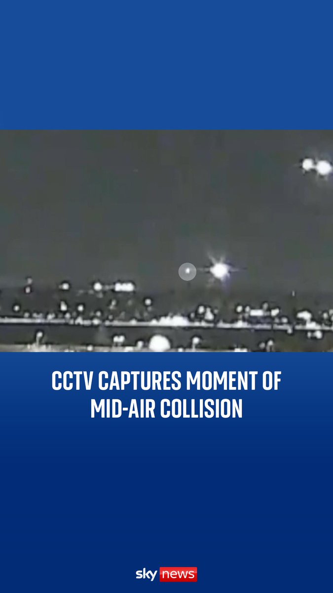 A passenger plane and helicopter have collided in the skies above Washington DC. A web camera shot from the Kennedy Center showed a flash of light mid-air across the Potomac River around 8.47pm local time.