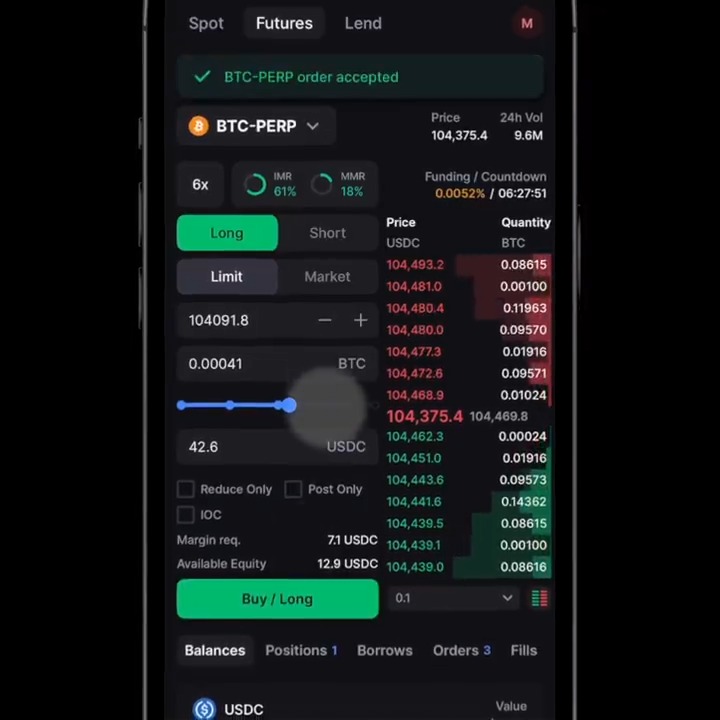 Futures, Margin, and Borrow/Lending are now live on the Backpack App 🎒👇