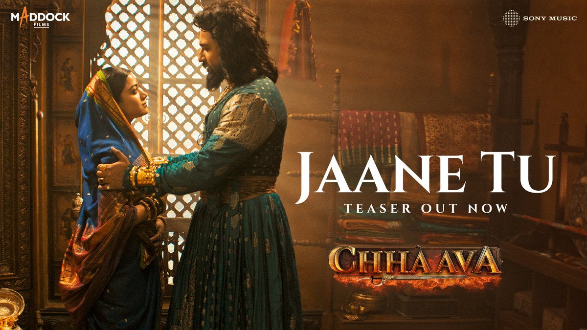 Celebrating the everlasting journey of Chhatrapati Sambhaji Maharaj and Maharani Yesubai with this eternal melody. #JaaneTu, crafted by three maestros - A.R.Rahman Arijit Singh & Irshad Kamil, brings life to the eternal journey of Chhatrapati Sambhaji Maharaj and Maharani Yesubai. Song out tomorrow. #Chhaava releasing in cinemas on 14th February.