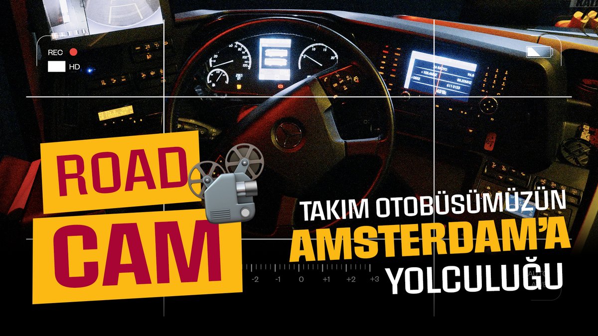 🎥 #RoadCam | Futbol A Takım otobüsümüzün, İstanbul’dan Amsterdam’a yolculuğu şimdi Galatasaray YouTube Katıl'da 𝐘𝐀𝐘𝐈𝐍𝐃𝐀! 💛❤️ 📲 Galatasarayımıza ait en özel içerikler ve hiçbir yerde olmayan görüntüler için sen de KATIL! ✅ ▶️ İzlemek için 👉