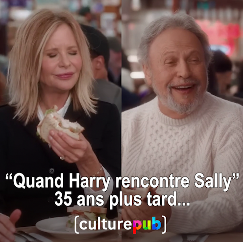 Meg Ryan et Billy Crystal se retrouvent pour rejouer leur scène culte. Et c'est ainsi que se lance le #superbowl 2025 !