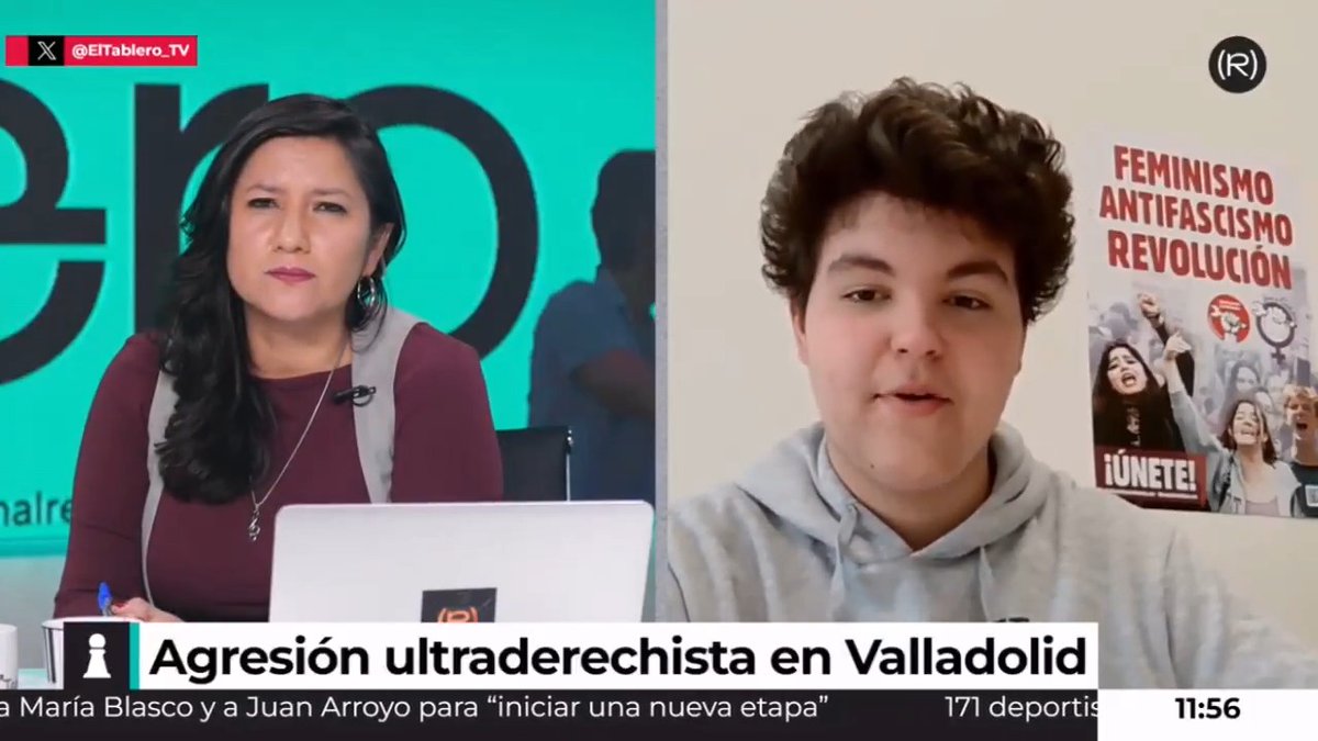 "Dentro de un centro de estudios, con un profesor presente, hasta en cuatro ocasiones se me agrede" Víctor Martínez, militante del Sindicato de Estudiantes 🇵🇸 atacado por fascistas 📺 EL TABLERO |