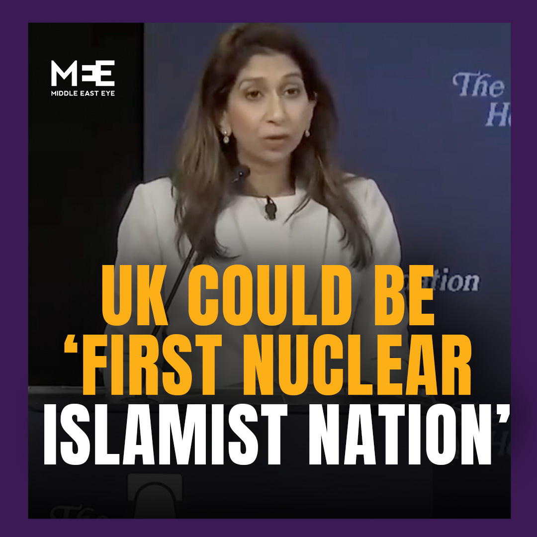 “What happens if the UK falls into the hands of Muslim fundamentalism?” Speaking at a US think tank on Tuesday, former Home Secretary Suella Braverman warned that immigration and multiculturalism could make the UK an Islamist nuclear power that is a strategic threat to the US