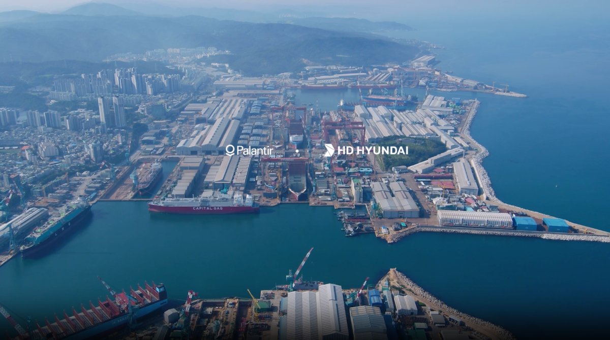 The future of shipbuilding is built on Palantir software.