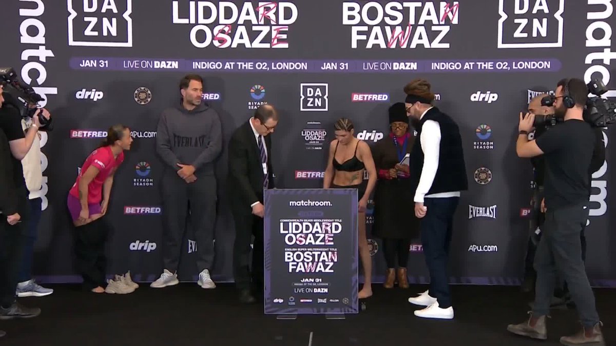 ⚖️ WEIGH-IN &amp; FACE-OFF 👀 @maiseyrose1 vs Jasmina Nad #LiddardOsaze | DAZN Boxing