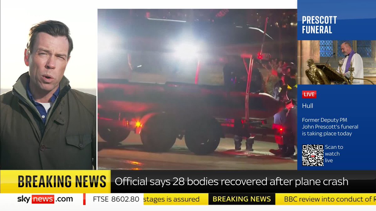 Officials have given an update on the Washington DC plane crash and have said they do not believe there are any survivors. Mark Stone takes us through what we know so far. 📺 Sky 501, Virgin 602, Freeview 233 and YouTube