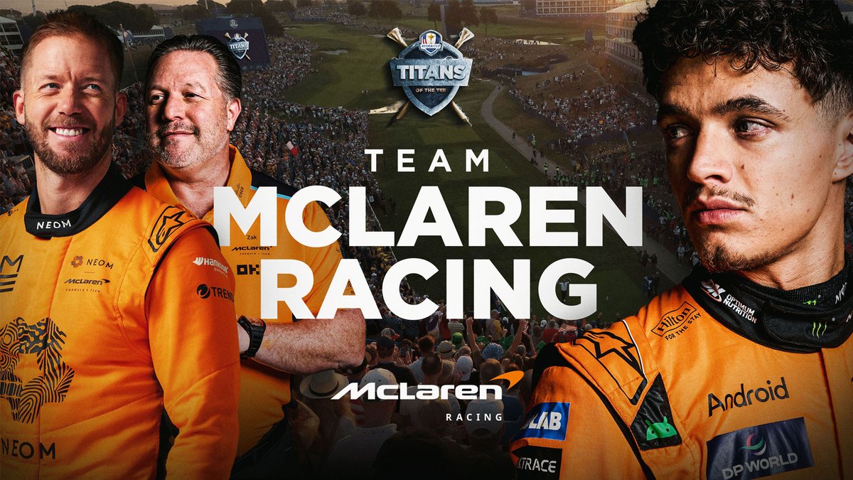 ⚡ TITANS OF THE TEE ⚡ Step forward Lando Norris, Sam Bird and Zak Brown 🏎️ McLaren Mastercard Formula 1 Team | NEOM McLaren FE