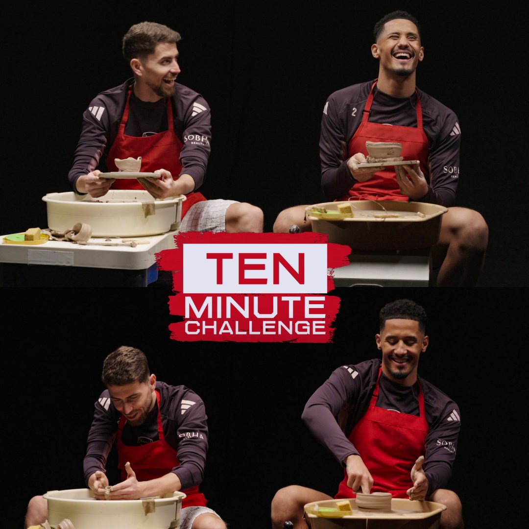 "I think Jorginho needs help!" 🤣 📺 Watch Wilo and Jorginho take part in a 10-minute pottery challenge 👇