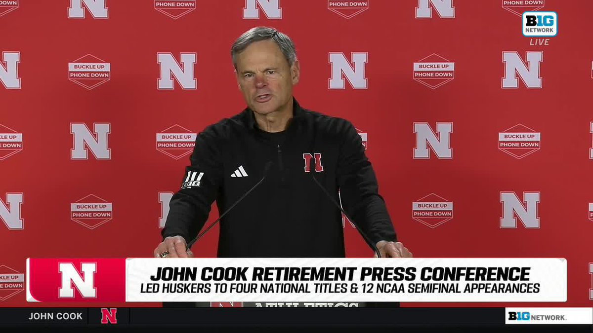 It's time ❤️ Hear from John Cook as to why now is the moment for him to retire from Nebraska Volleyball. #B1GVolleyball
