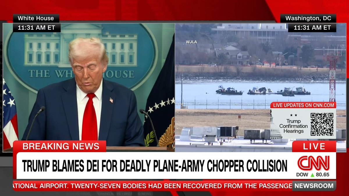 President Donald Trump puts blame for the Reagan International Airport tragedy on Pete Buttigieg, who is not in office. “He was a disaster of a mayor, he ran his city into the ground and he’s a disaster now. He’s just got a good line of bullshit.”