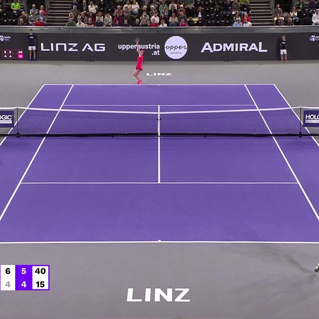 Breaking new ground! 💪 Anna Blinkova upsets the No.2 seed Svitolina in straight sets 6-4, 6-4 and is into the final eight in Linz! #WTALinz