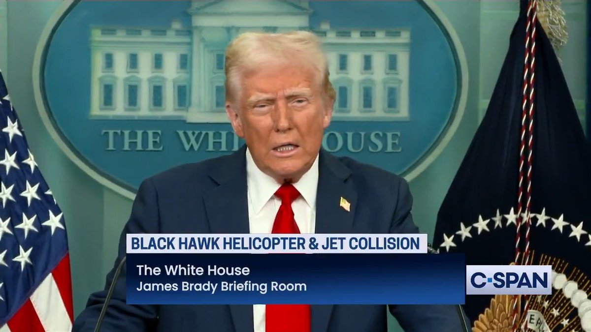 Q: Are you saying this crash was somehow caused and the result of diversity hiring? Pres. Trump: It just could have been...you have to go by brain power. You have to go by psychological quality...these are very powerful tests that we put to use and they were terminated by Biden.