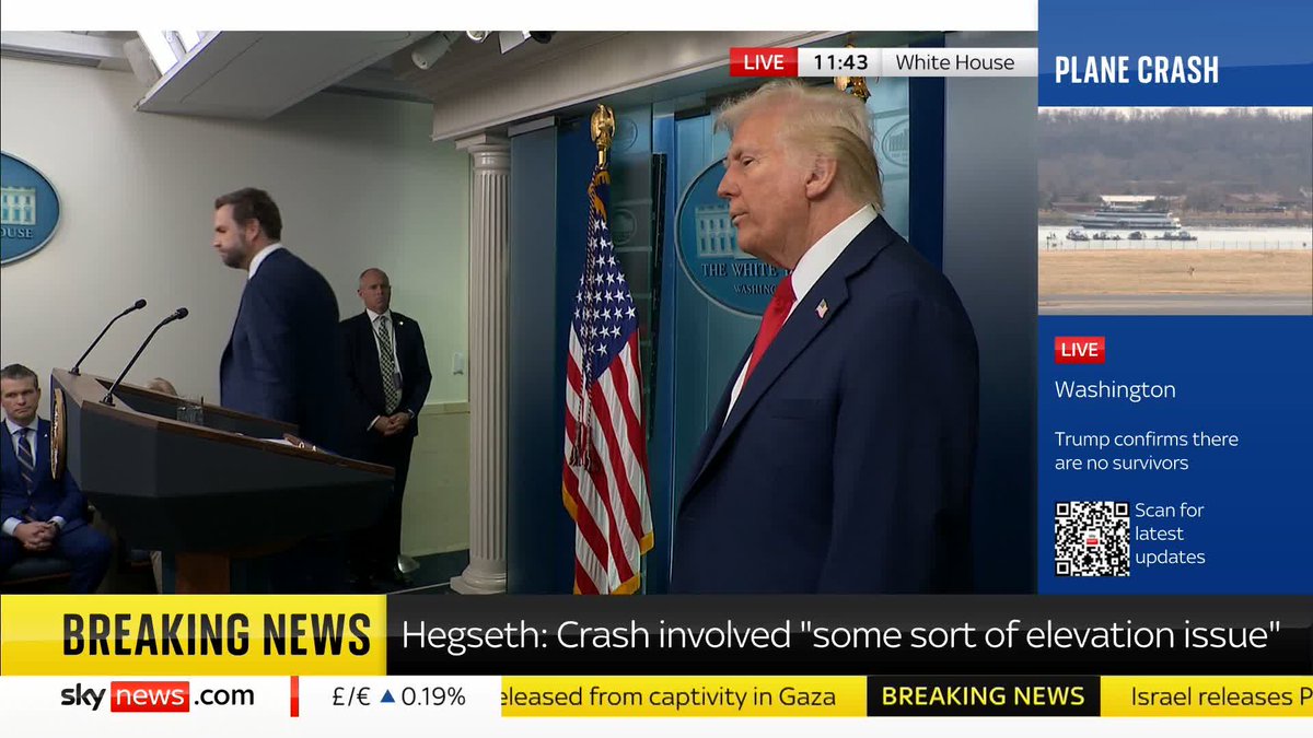 'Are you saying this crash was the result of diversity hiring?' President Trump says 'we want the brightest, the smartest, the sharpest' while blaming DEI for the Washington DC plane crash Latest ➡️ 📺 Sky 501, Virgin 602, Freeview 233 and YouTube