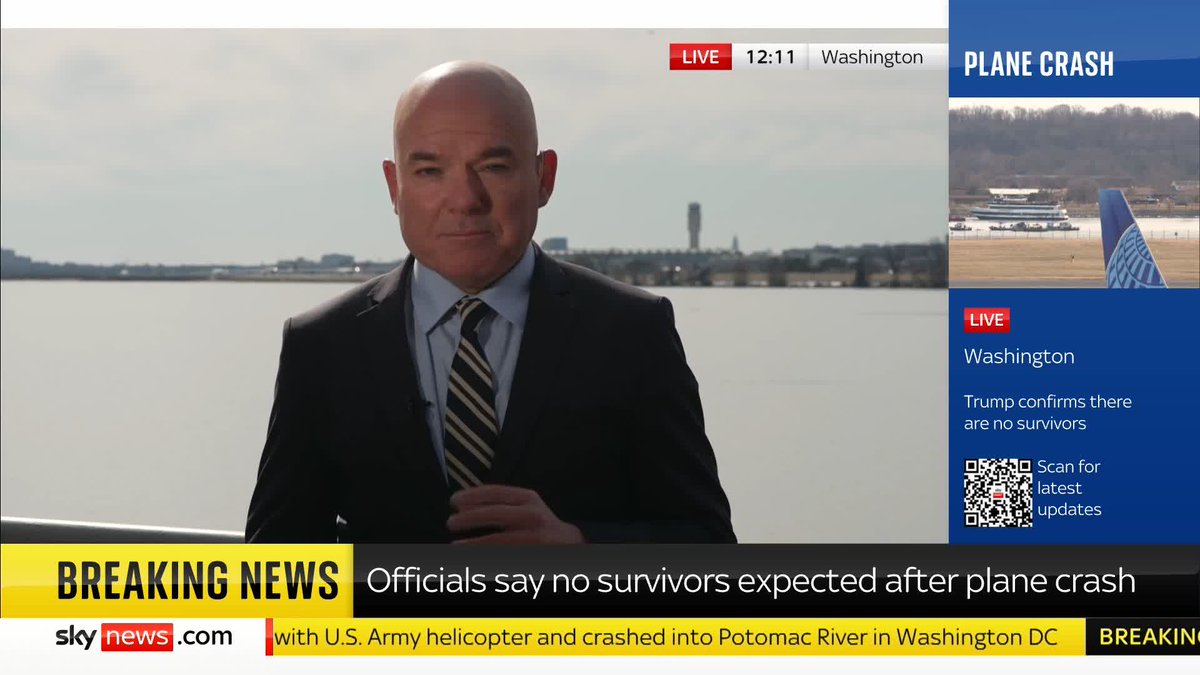 Sky's James Matthews reports live from Washington DC, following Donald Trump's press conference on the plane crash where he linked diversity and disability hiring to the incident. Latest: 📺 Sky 501, Virgin 602, Freeview 233 and YouTube