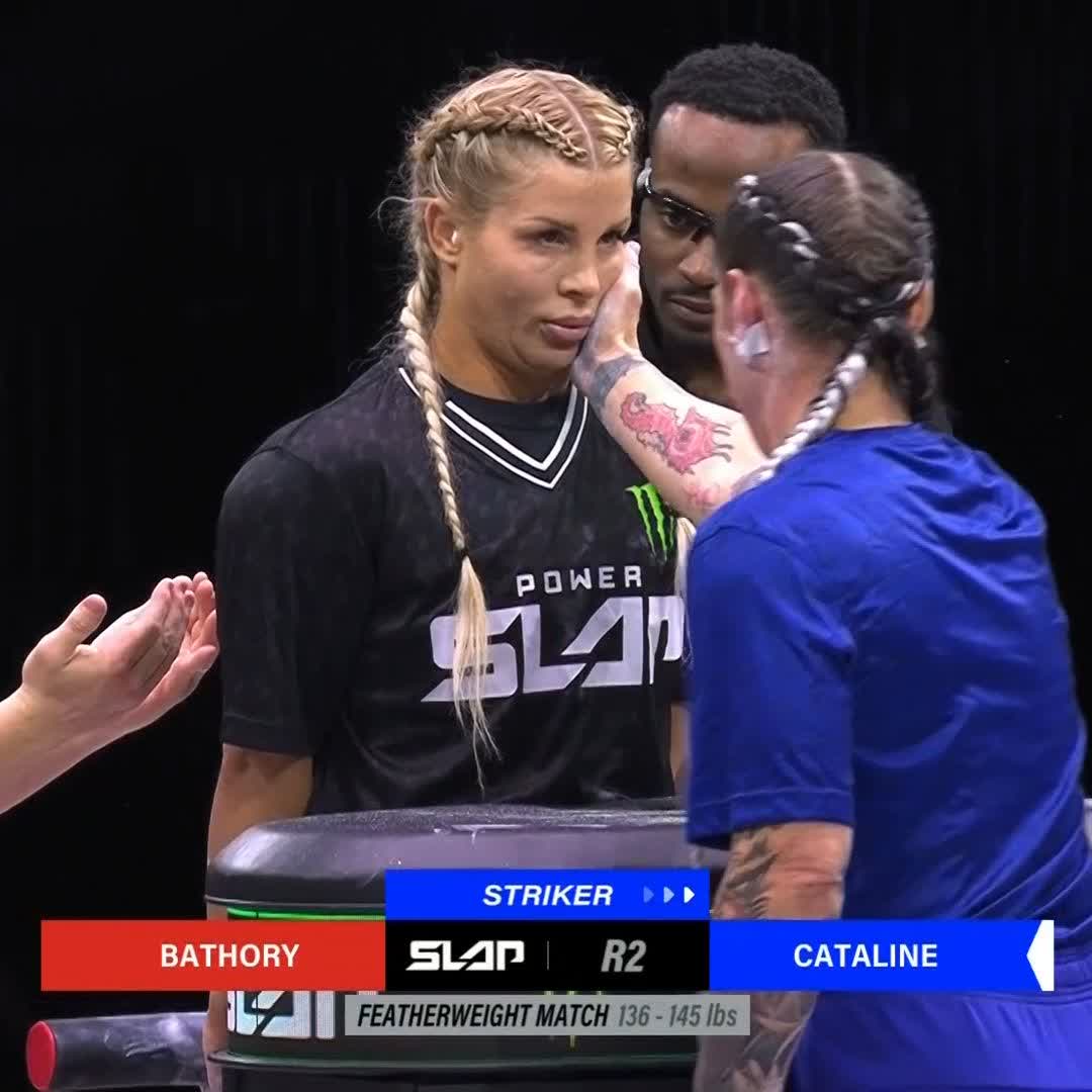 Sheena was FIRED UP after that eat 🔥 Tune into #PowerSlap11 NOW 👉 @riyadhseason |#riyadhseason