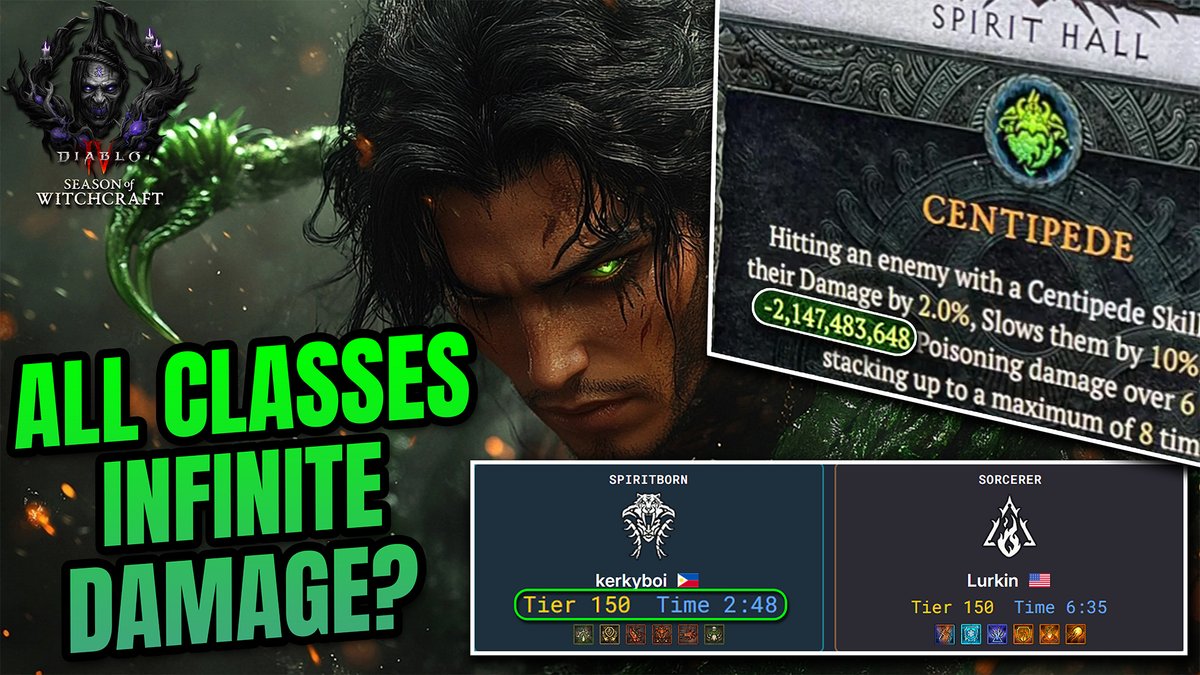 Sorc is Speedrunning the hardest #DiabloIV content Pit 150 now aswell using 3 different bugs. Shatter has been broken for a long time plaguing the class. Sorc without bug usage is still weak & needs help!