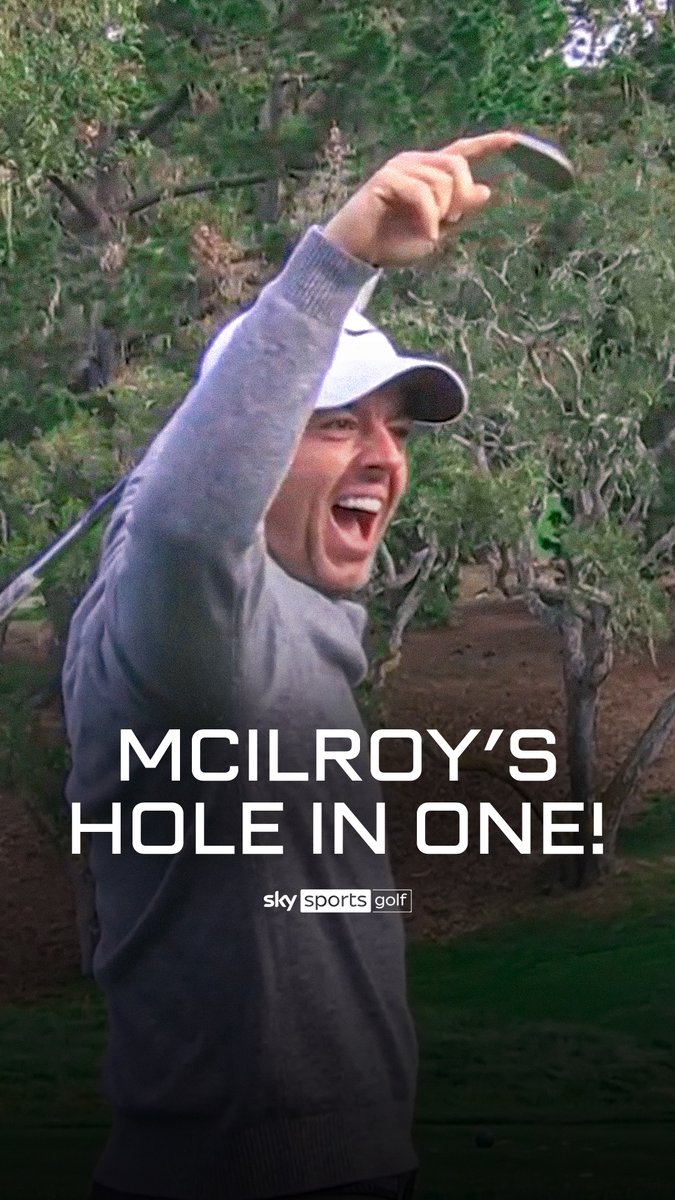 🚨 RORY MCILROY HOLE IN ONE ALERT 🚨 It's only his second-ever ace on the PGA Tour! 🎊