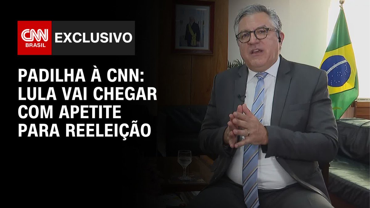 O ministro das Relações Institucionais, Alexandre Padilha, comentou a possibilidade da reeleição do presidente Luiz Inácio Lula da Silva (PT) para 2026. Padilha afirmou que “Lula vai chegar com apetite para a reeleição”. #CNNBrasil
