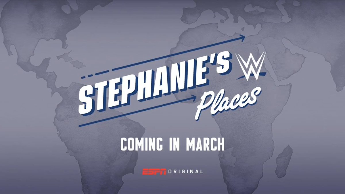 Get ready to join Stephanie McMahon on a quest to hear the stories behind the biggest stars in WWE! #StephaniesPlaces comes to @ESPN+ this March.
