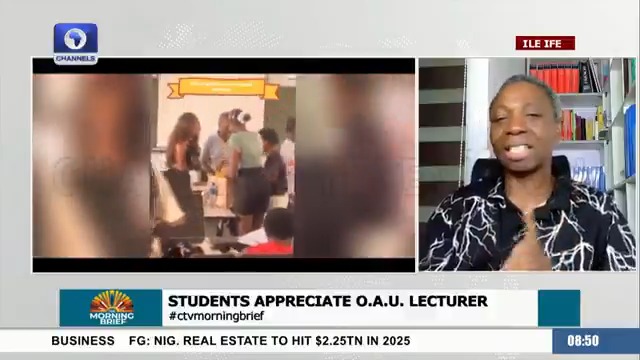 OAU Lecturer Shares Story Behind Students' Appreciation A lecturer at the Obafemi Awolowo University (OAU), Dr Ezekiel Olagunju, whose video went viral recently after his students showered him with gifts, has given insights into what triggered the action.