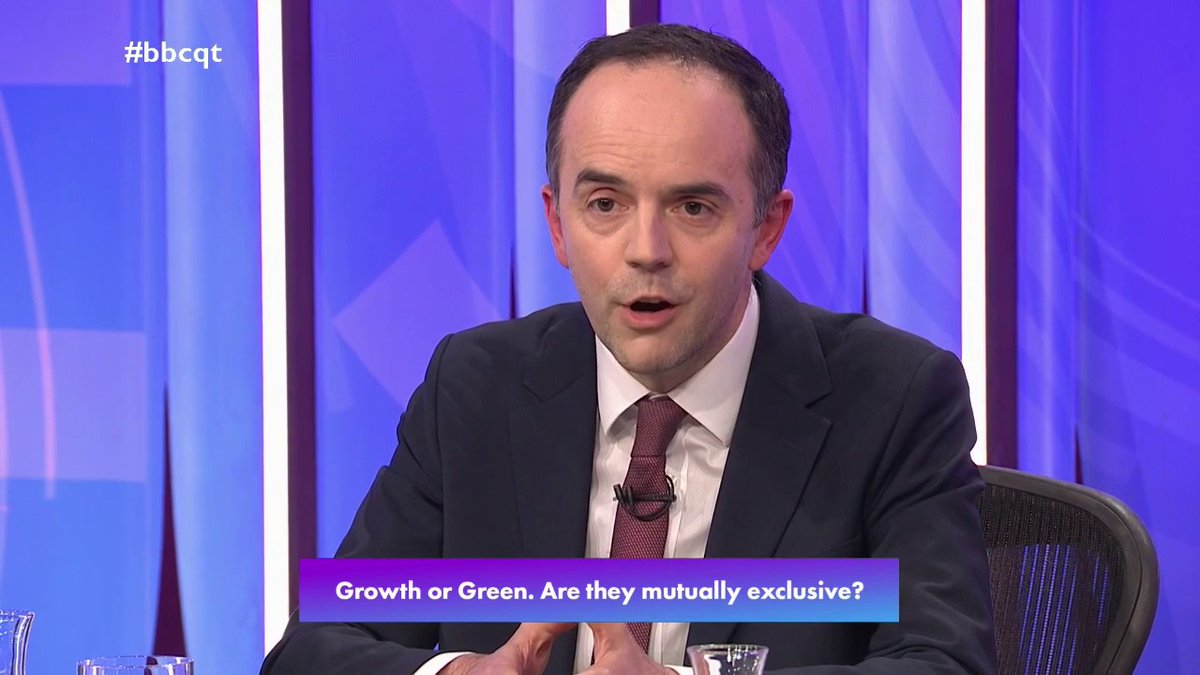 “We want to get the economy growing, and... transition to net zero… the two are not only compatible, but actually they can help each other” Labour’s James Murray says the third Heathrow runway and other projects are consistent with reaching Net Zero #bbcqt