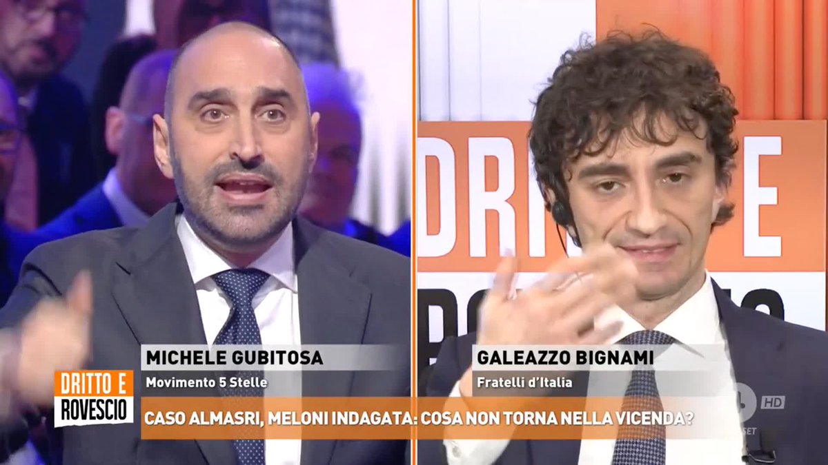 "Il Presidente ha cambiato le carte in tavola sul caso Almasri per tre volte" Voi cosa ne pensate? Ne stiamo parlando a #DrittoeRovescio in diretta su #Rete4 e in streaming su Mediaset Infinity