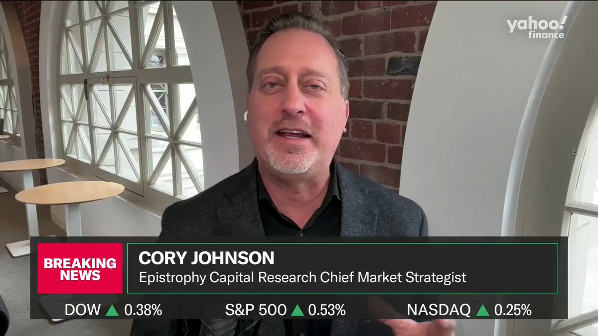 "This could be a good time for a new CEO to come into $INTC," Epistrophy Capital Research strategist Cory Johnson ⚡️ says. "The expectations are so low; the performance has been so bad that up's one of the two directions they're likely to go, but that's probably not it."