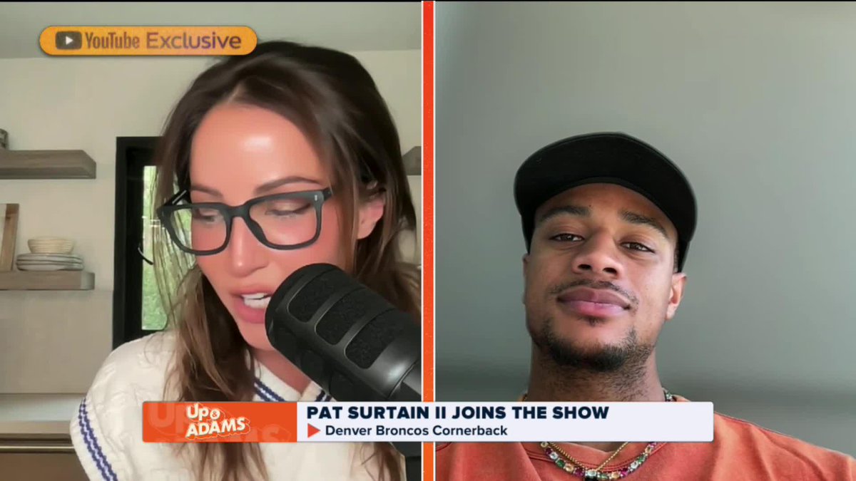 "I'm liable to fall asleep EVERYwhere if I'm getting too comfortable." If there was a Pro Bowl skills challenge in napping, Patrick Surtain would win it every time 😴 Kay Adams Denver Broncos | #BroncosCountry