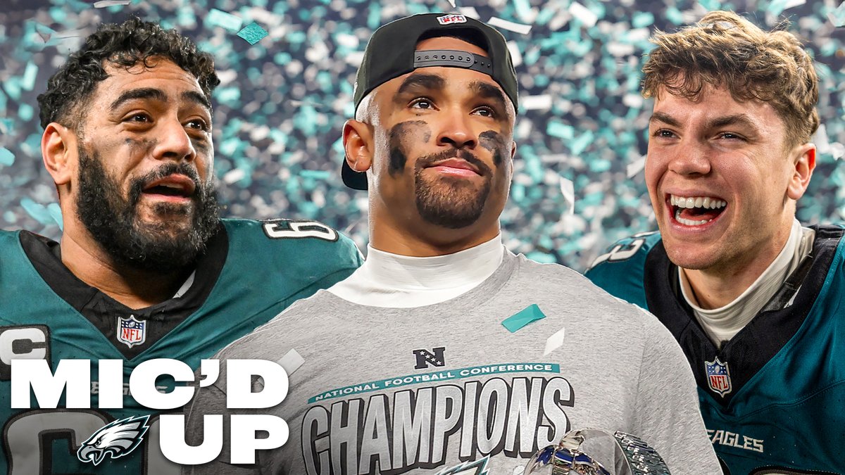 Triple the fun 🎙️ THE NFC CHAMPIONSHIP MIC'D UP IS HERE!
