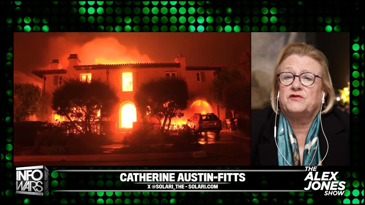 BREAKING PALISADES FIRE BOMBSHELL: Former Director Of HUD Says The Los Angeles Fires Were A Deep State / Corporate Criminal Operation Renowned Financial Expert, Catherine Austin Fitts, Breaks Down How Administrative Terrorism "Uses The Pen To Murder" & Conquer Civilization Through Economic Warfare The Solari Report | Catherine Austin Fitts » WATCH/SHARE THE LIVE X STREAM HERE:
